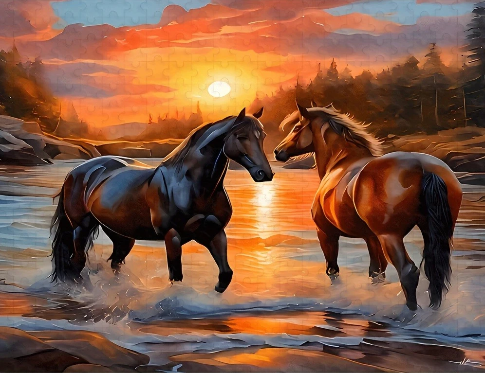 2D Flat A Box of 500/1000/1200/2000PCS Puzzle for Adult Strong Horses Jigsaw Both Challenging and Fun Home Decoration
2D Flat A Box of 500/1000/1200/2000PCS Puzzle for Adult Strong Horses Jigsaw Both Challenging and Fun Home Decoration
