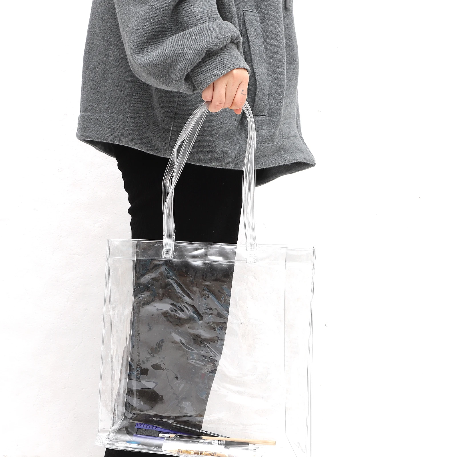 Clear Tote File Bag Storage Organizer Transparent Document Holder Reusable Test Paper Portable Paperwork Binder School Office
Clear Tote File Bag Storage Organizer Transparent Document Holder Reusable Test Paper Portable Paperwork Binder School Office