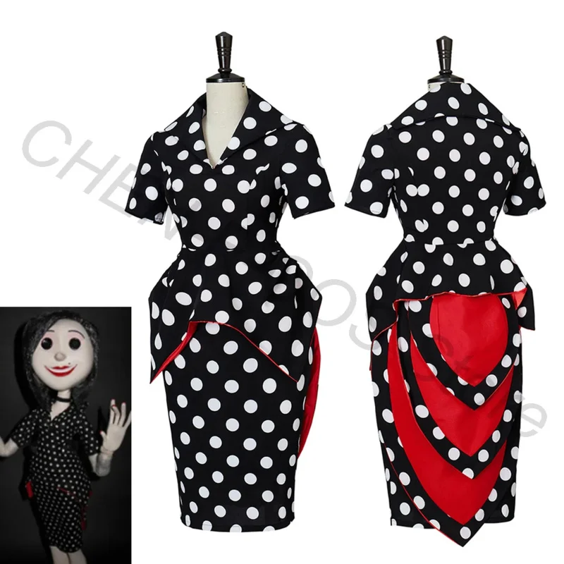 Bear's Den Coraline's Mother Cosplay Costume Top Skirt Polka Dot Movie Ghost Secret Career Uniform Halloween Christmas New 2025
Bear's Den Coraline's Mother Cosplay Costume Top Skirt Polka Dot Movie Ghost Secret Career Uniform Halloween Christmas New 2025