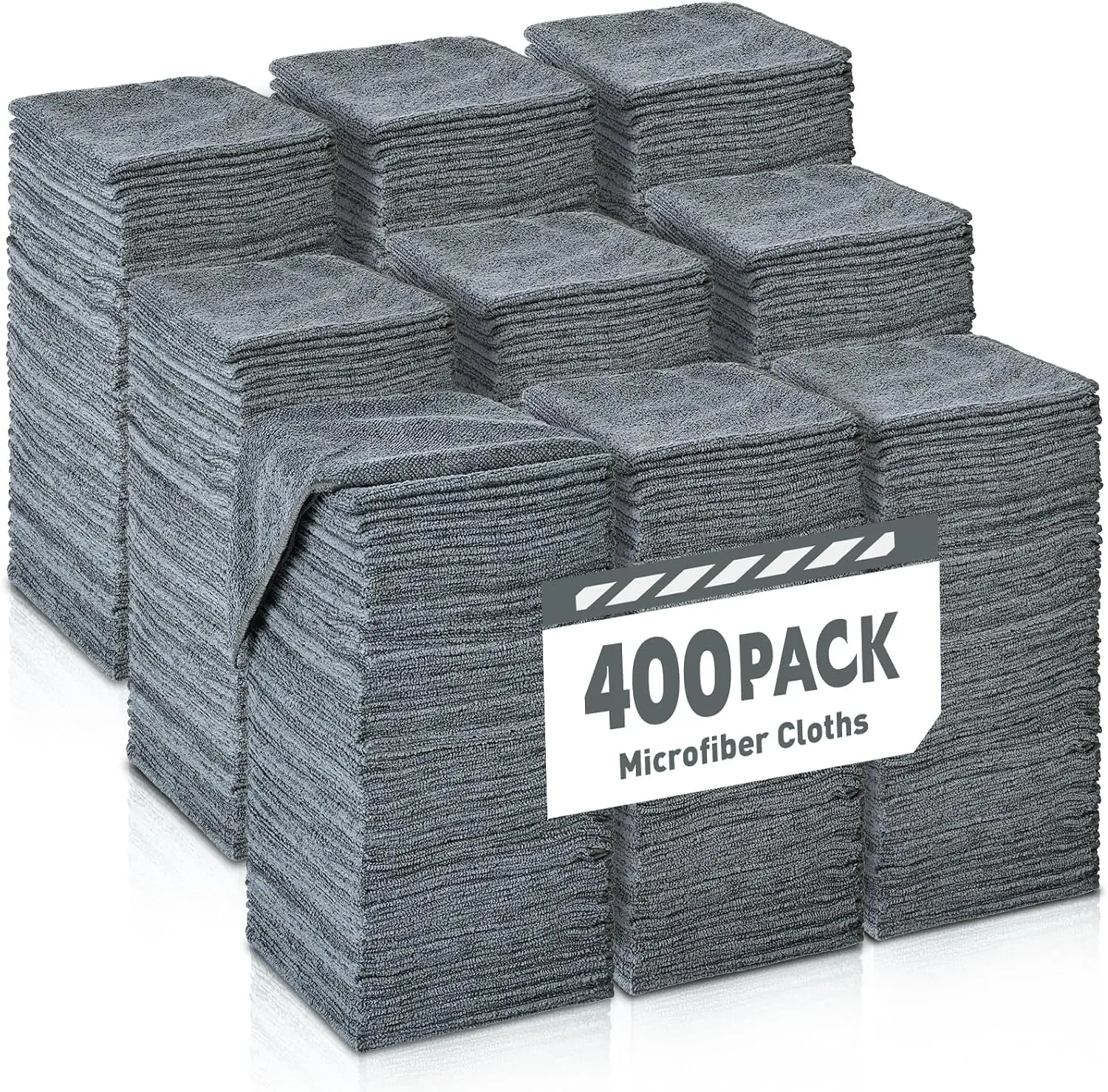 Microfiber Cleaning Cloths Bulk 400 Pack, 12x12 Inches Gray Towels for Cars and Home, Super Absorbent Lint-Free Rags
Microfiber Cleaning Cloths Bulk 400 Pack, 12x12 Inches Gray Towels for Cars and Home, Super Absorbent Lint-Free Rags