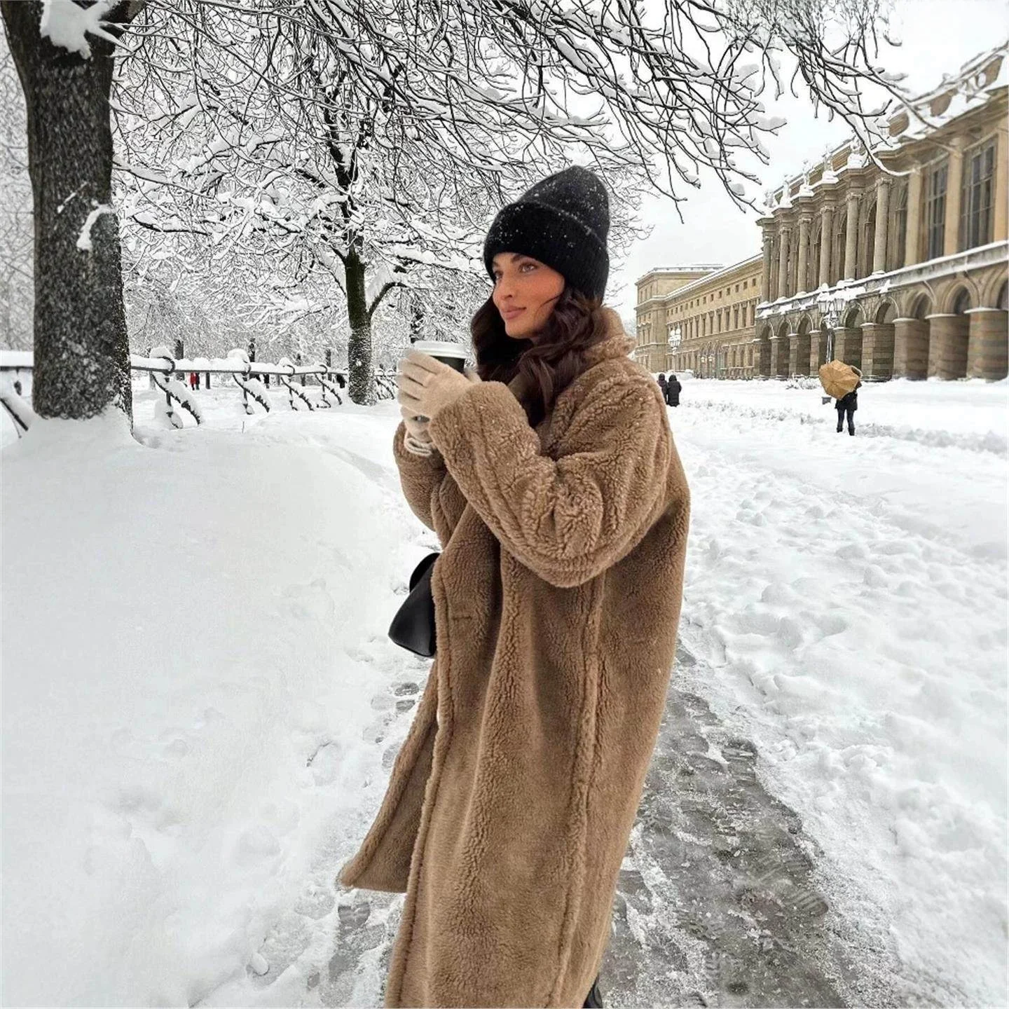 Autumn Winter Thiened Double-breasted Fce Warm Woolen Coat New Arrival LinJ Outerwear for Women Long Sve Collar Sle
Autumn Winter Thiened Double-breasted Fce Warm Woolen Coat New Arrival LinJ Outerwear for Women Long Sve Collar Sle