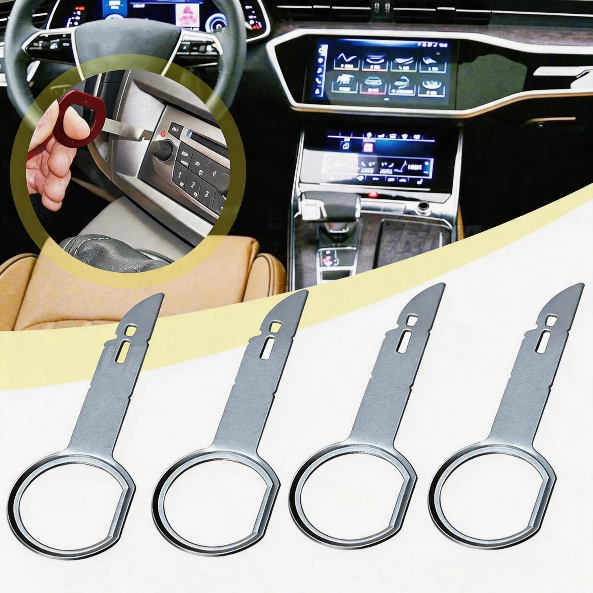Stereo Key 4/8Pcs Car Radio Removal Tool Useful Radio Stereo Release Removal Install Tool Car Removal Repair Tool Accessories
Stereo Key 4/8Pcs Car Radio Removal Tool Useful Radio Stereo Release Removal Install Tool Car Removal Repair Tool Accessories
