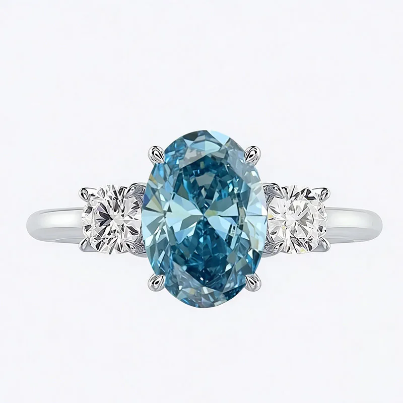 Diamond Ring 2.00 Carat IGI Lab Grown Oval Cut VS-VVS Fancy Intense Blue In Platinum 950 Wedding Ring For Lady
Diamond Ring 2.00 Carat IGI Lab Grown Oval Cut VS-VVS Fancy Intense Blue In Platinum 950 Wedding Ring For Lady