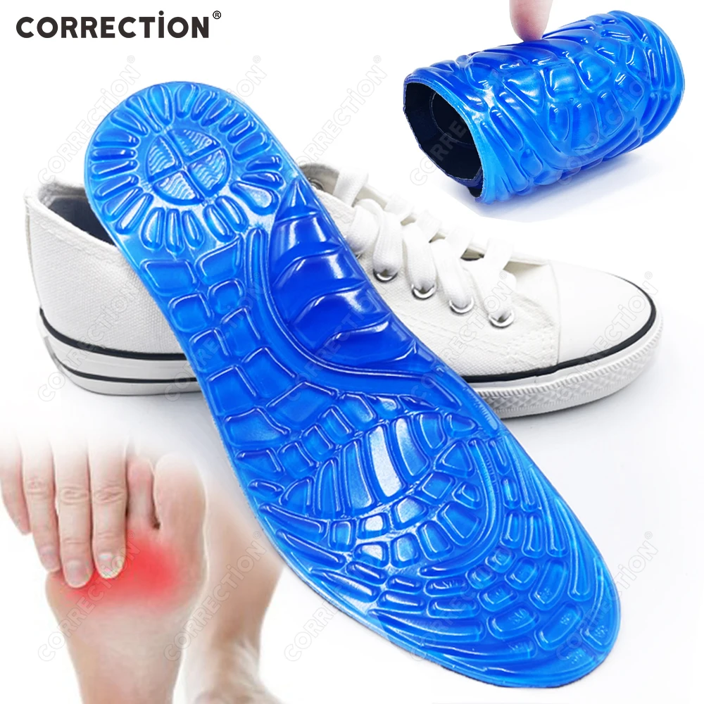 Silicone Orthotic Arch Support Massaging Silicone Anti-Slip Gel Soft Sport Shoe Insole Pad For Man Women insole Shock Absorption
Silicone Orthotic Arch Support Massaging Silicone Anti-Slip Gel Soft Sport Shoe Insole Pad For Man Women insole Shock Absorption