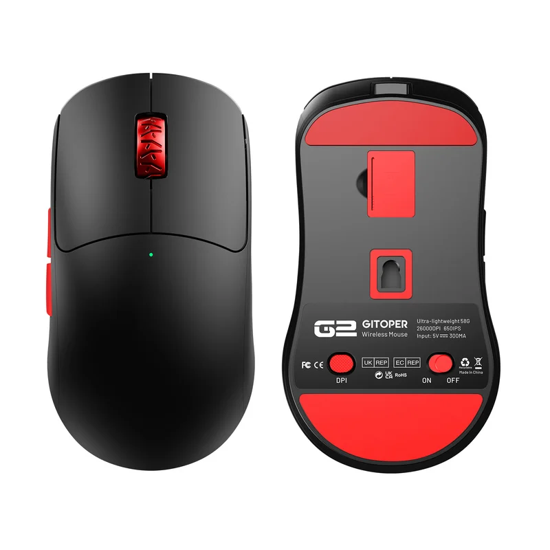 Gitoper/Gigabyte G2 Wired/2.4g Wireless Paw3395 Mouse Lightweight Esports Gaming Mouse 58g Fearless Contract Gaming Office
Gitoper/Gigabyte G2 Wired/2.4g Wireless Paw3395 Mouse Lightweight Esports Gaming Mouse 58g Fearless Contract Gaming Office
