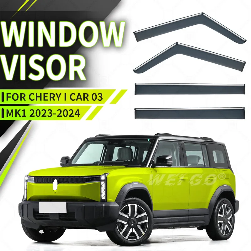 4 шт./6 шт. для Chery iCAR 03 2023-2024 автомобильный оконный козырек, тент, навесы, лобовое стекло, боковое окно, козырек от дождя, автоаксессуары
4 шт./6 шт. для Chery iCAR 03 2023-2024 автомобильный оконный козырек, тент, навесы, лобовое стекло, боковое окно, козырек от дождя, автоаксессуары
