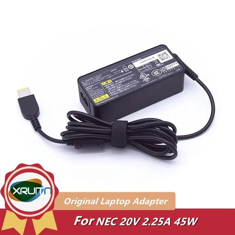 Оригинальное зарядное устройство переменного тока для NEC/Lenovo A13-045N1A ADP003/PC-VP-BP98, источник питания 20 В, 2,25 А, 45 Вт
Оригинальное зарядное устройство переменного тока для NEC/Lenovo A13-045N1A ADP003/PC-VP-BP98, источник питания 20 В, 2,25 А, 45 Вт