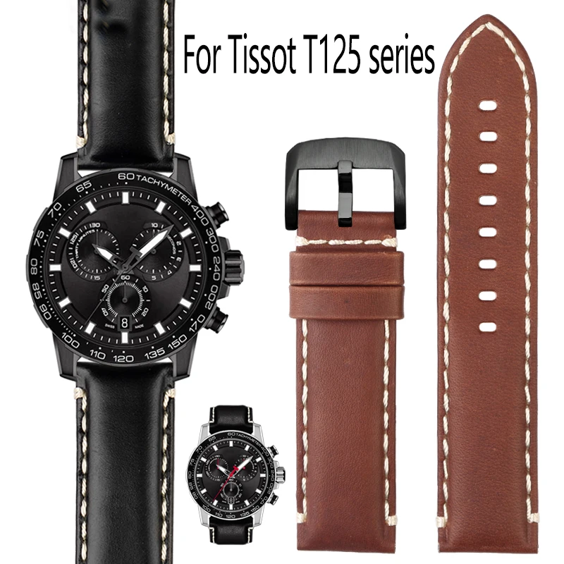 Bracelet For Tissot Quick Dare Series T125617A Men's High-quality Watch Strap With Accessories T116617 Leather Watchband 22mm
Bracelet For Tissot Quick Dare Series T125617A Men's High-quality Watch Strap With Accessories T116617 Leather Watchband 22mm