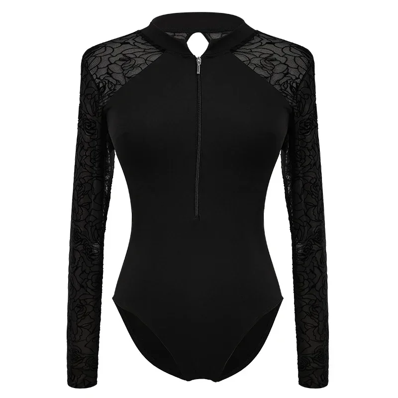 Ballet Leotards for Women Zippered Dance Leotaed Black Adult Ballerina Clothes Lace Long Sleeve Stand-up Collar Dance Costume
Ballet Leotards for Women Zippered Dance Leotaed Black Adult Ballerina Clothes Lace Long Sleeve Stand-up Collar Dance Costume