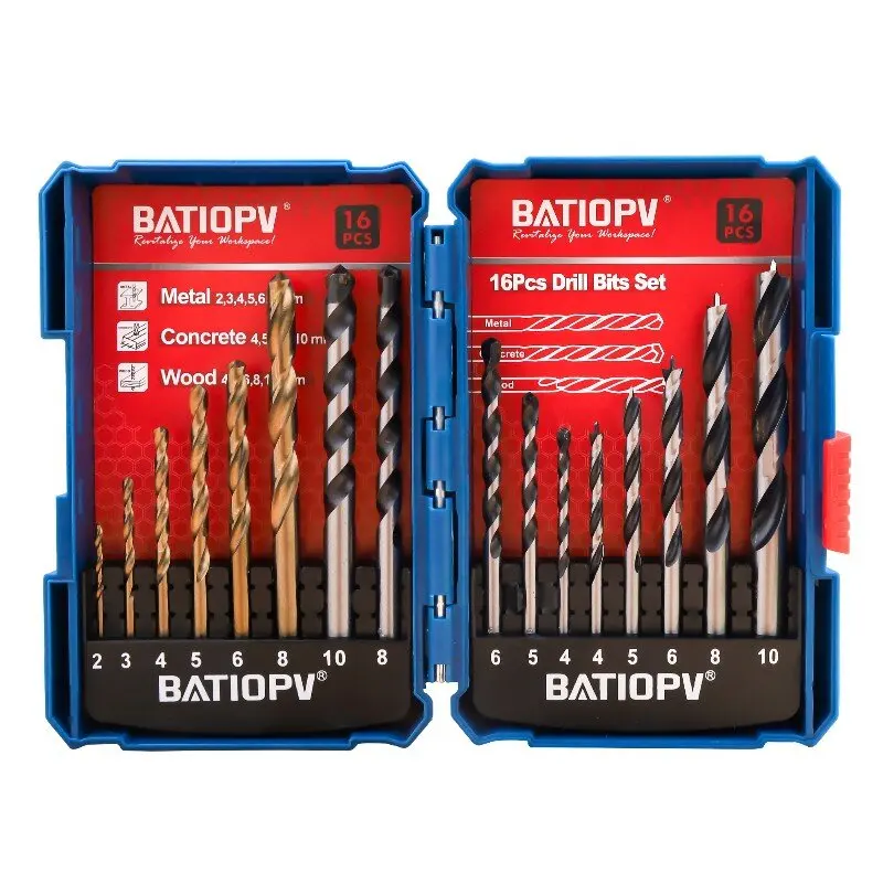 HERZO 16pcs Twist Drill Bit Set For Metal Woodworking Drilling Power Tools Accessories with Case
HERZO 16pcs Twist Drill Bit Set For Metal Woodworking Drilling Power Tools Accessories with Case