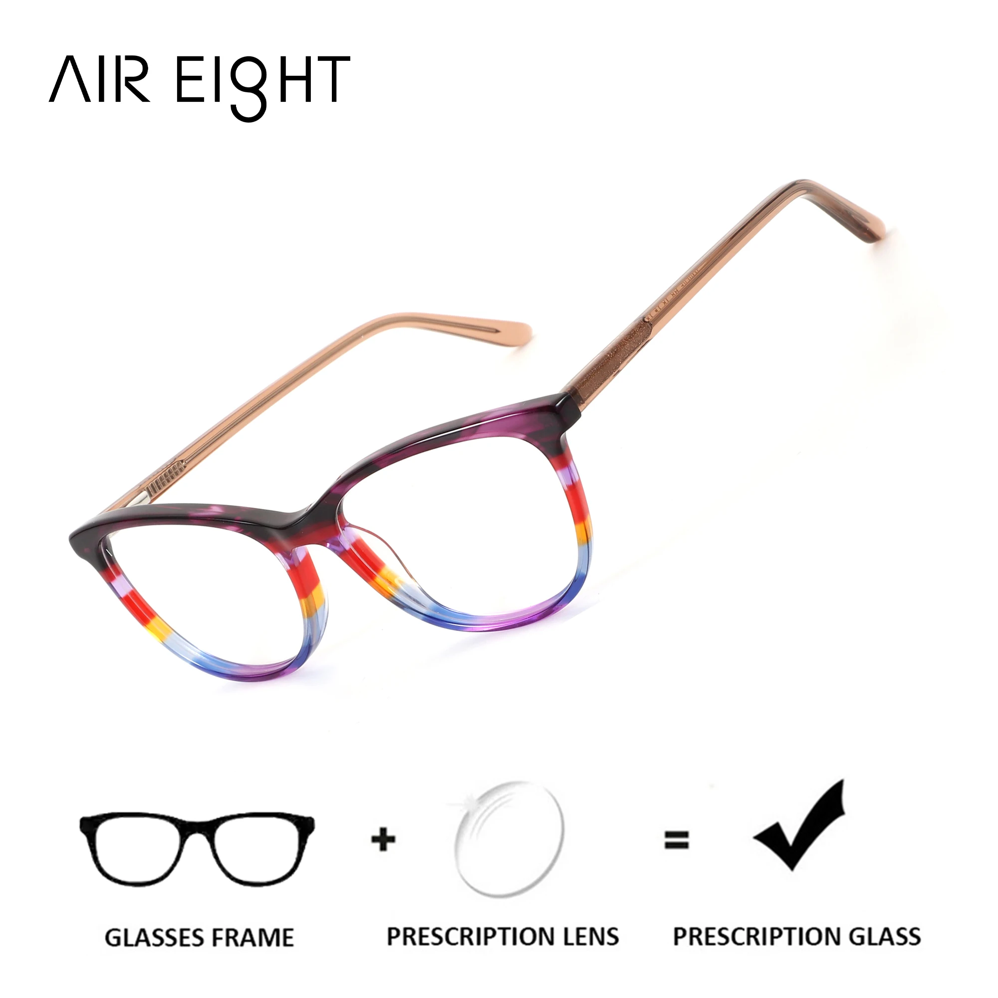 AIR EIGHT Leopard Print Round Prescription Glasses Women Progressive Lenses For Myopia Photochromic Blue Light Blocking
AIR EIGHT Leopard Print Round Prescription Glasses Women Progressive Lenses For Myopia Photochromic Blue Light Blocking