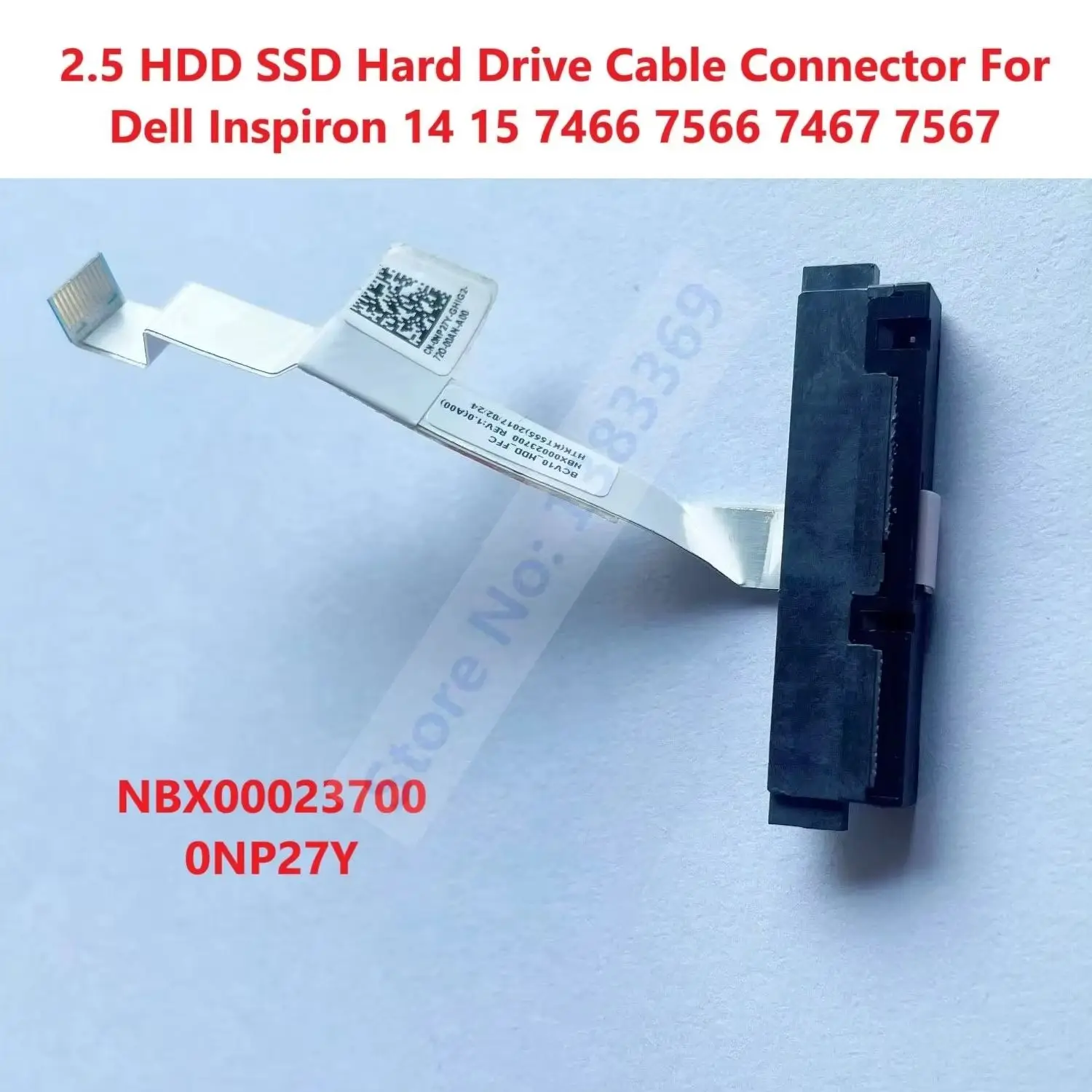 2.5 SATA SSD HDD Hard Drive Caddy Frame Bracket Tray Cable Connector For Dell Inspiron 14 15 7466 7566 7467 7567
2.5 SATA SSD HDD Hard Drive Caddy Frame Bracket Tray Cable Connector For Dell Inspiron 14 15 7466 7566 7467 7567