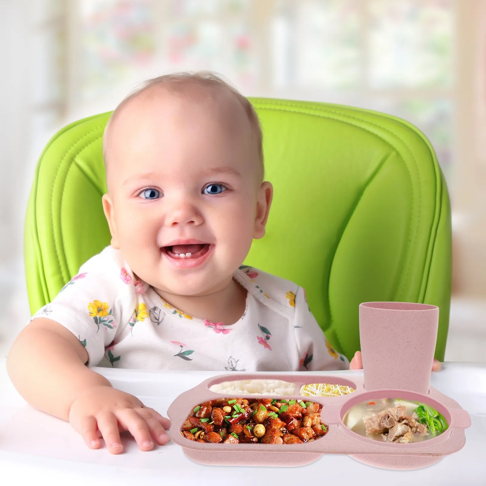 1Set Baby Food Tray Set Multi Compartment Plastic Serving Tray Kit Includes Bowl Fork Spoon Ideal for Home Office Travel Snack
1Set Baby Food Tray Set Multi Compartment Plastic Serving Tray Kit Includes Bowl Fork Spoon Ideal for Home Office Travel Snack