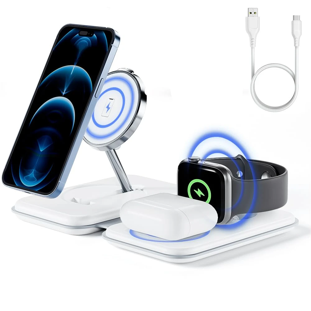 Products Promotional Gifts 3 in 1 Wireless Charger for iphone Stand Foldable Charger Station
Products Promotional Gifts 3 in 1 Wireless Charger for iphone Stand Foldable Charger Station