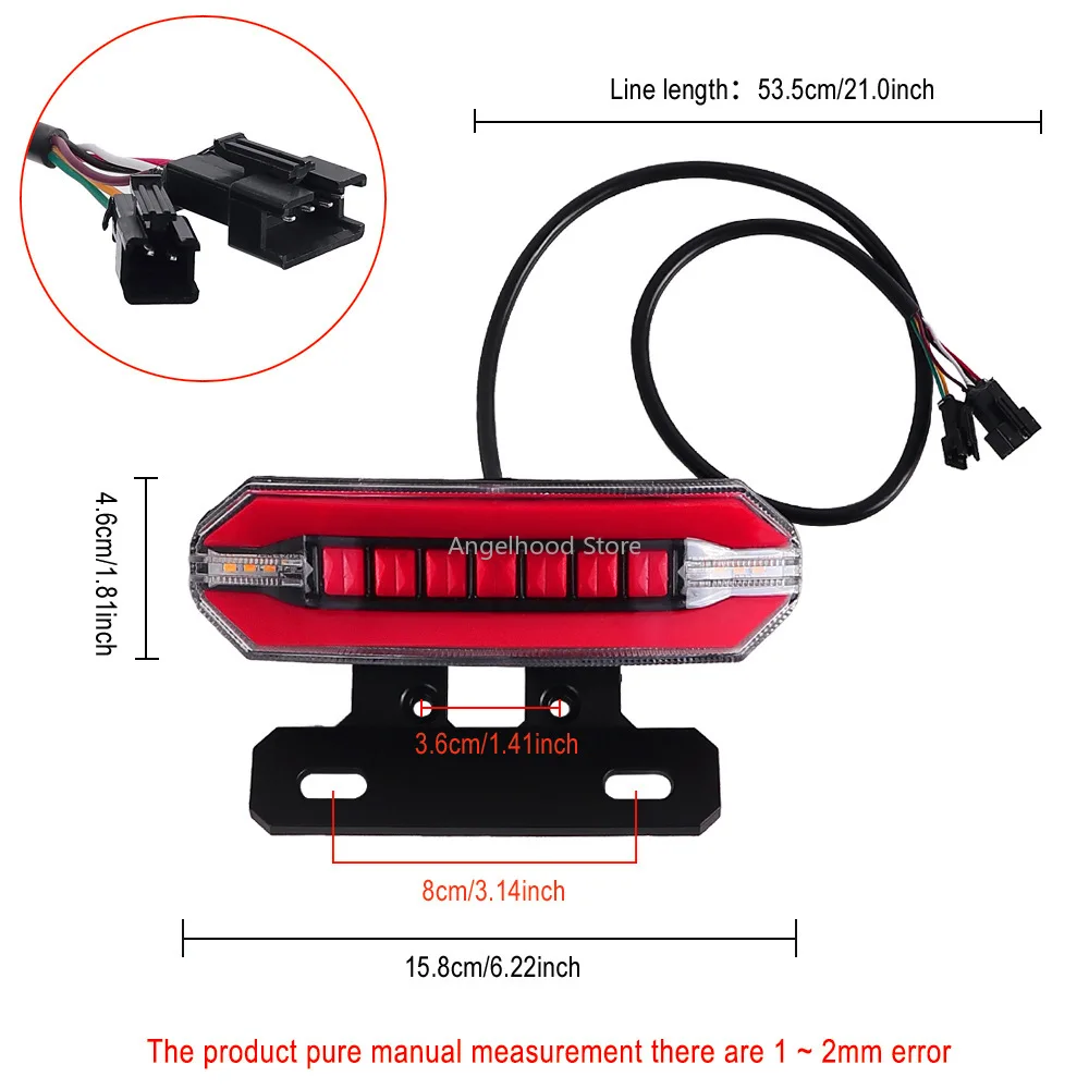 48v-60v Ebike Tail Light Waterproof Electric Bicycle Brake Lights LED Lamp Cycling Warning Light Cycling Replacement Accessories
48v-60v Ebike Tail Light Waterproof Electric Bicycle Brake Lights LED Lamp Cycling Warning Light Cycling Replacement Accessories