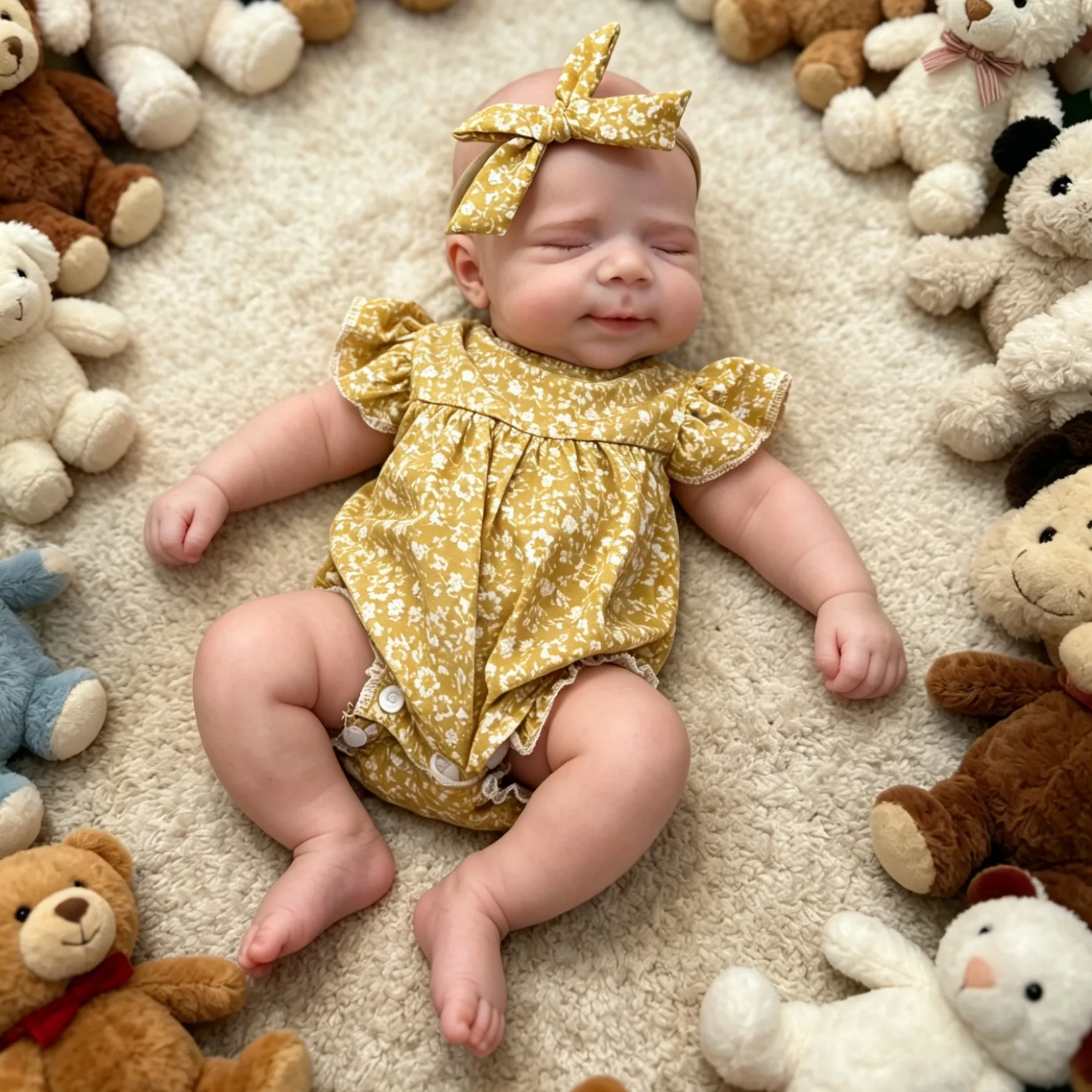 13 Inch Asleep Silicone Reborn Doll Can Open Mouth Baby Girl Doll Handmade Lifelike Newborn Doll For Birthday Gifts
13 Inch Asleep Silicone Reborn Doll Can Open Mouth Baby Girl Doll Handmade Lifelike Newborn Doll For Birthday Gifts