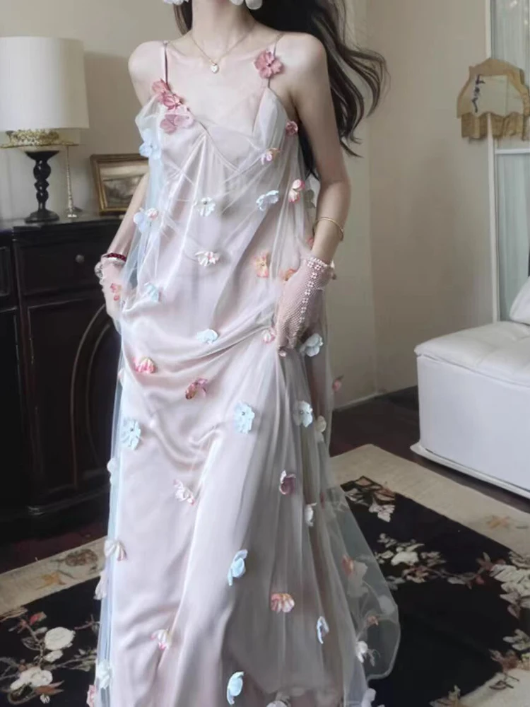 Ele Wedding Dr Women's Gown with Soft 3D Flowers Strap Long Dr Photoaphy Fairy T Sle High Waist A-Line Skirt
Ele Wedding Dr Women's Gown with Soft 3D Flowers Strap Long Dr Photoaphy Fairy T Sle High Waist A-Line Skirt