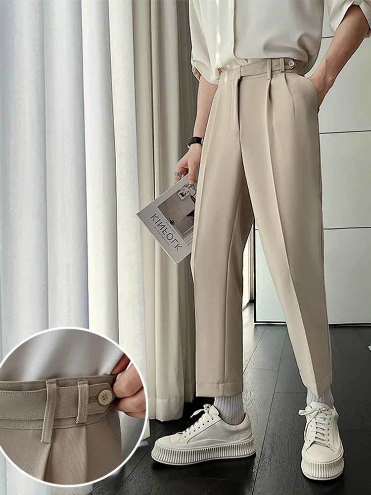 Men's Summer Thin Neapolitan Nine Points Casual Pants Double Pleat Straight Leg Suit Pants Comfortable Straight Fit Casual Tr...
Men's Summer Thin Neapolitan Nine Points Casual Pants Double Pleat Straight Leg Suit Pants Comfortable Straight Fit Casual Tr...