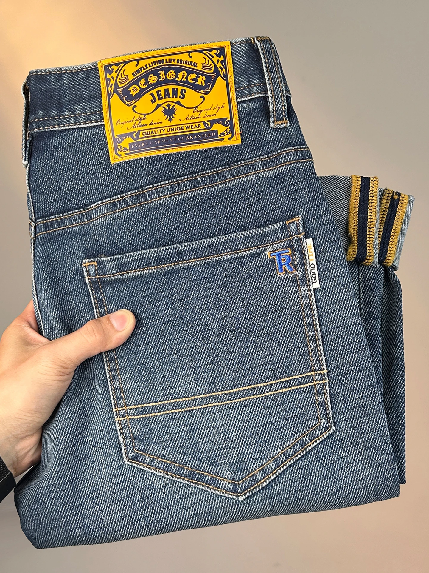 Spring Summer New Style Men's Slim Straight Leg Jeans Casual American Twill Long Pants Versatile Trendy Cotton Stretch Denim
Spring Summer New Style Men's Slim Straight Leg Jeans Casual American Twill Long Pants Versatile Trendy Cotton Stretch Denim