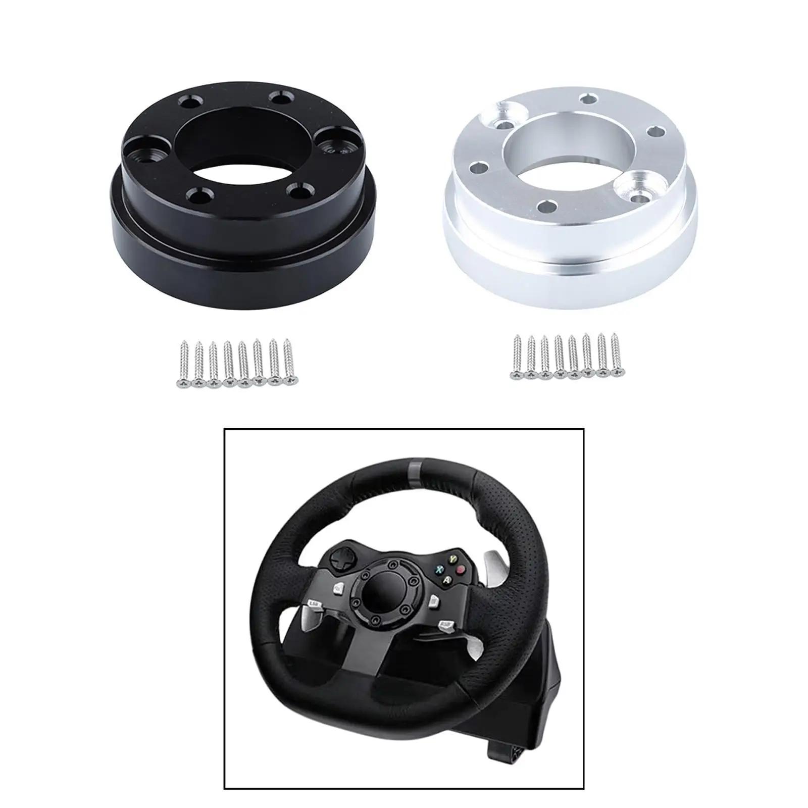 Aluminum Alloy Steering Wheel Adapter Plate 70mm PCD Racing Steering Wheel Car Game Modification for Logitech G29 G920 G923
Aluminum Alloy Steering Wheel Adapter Plate 70mm PCD Racing Steering Wheel Car Game Modification for Logitech G29 G920 G923