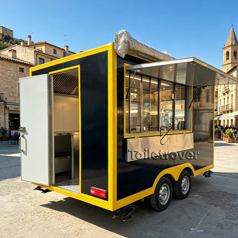 Luxury Fast Food Carts Commercial Food Trailer Ice Cream Food Truck Trailer Customized Food Truck with Air Conditioner
Luxury Fast Food Carts Commercial Food Trailer Ice Cream Food Truck Trailer Customized Food Truck with Air Conditioner