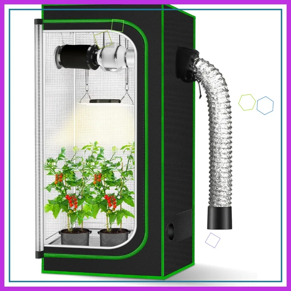 2x2 Grow Tent 24x24x48 High Reflective 600D Diamond Mylar with Observation Window and Floor Tray for Indoor Plant Growing
2x2 Grow Tent 24x24x48 High Reflective 600D Diamond Mylar with Observation Window and Floor Tray for Indoor Plant Growing