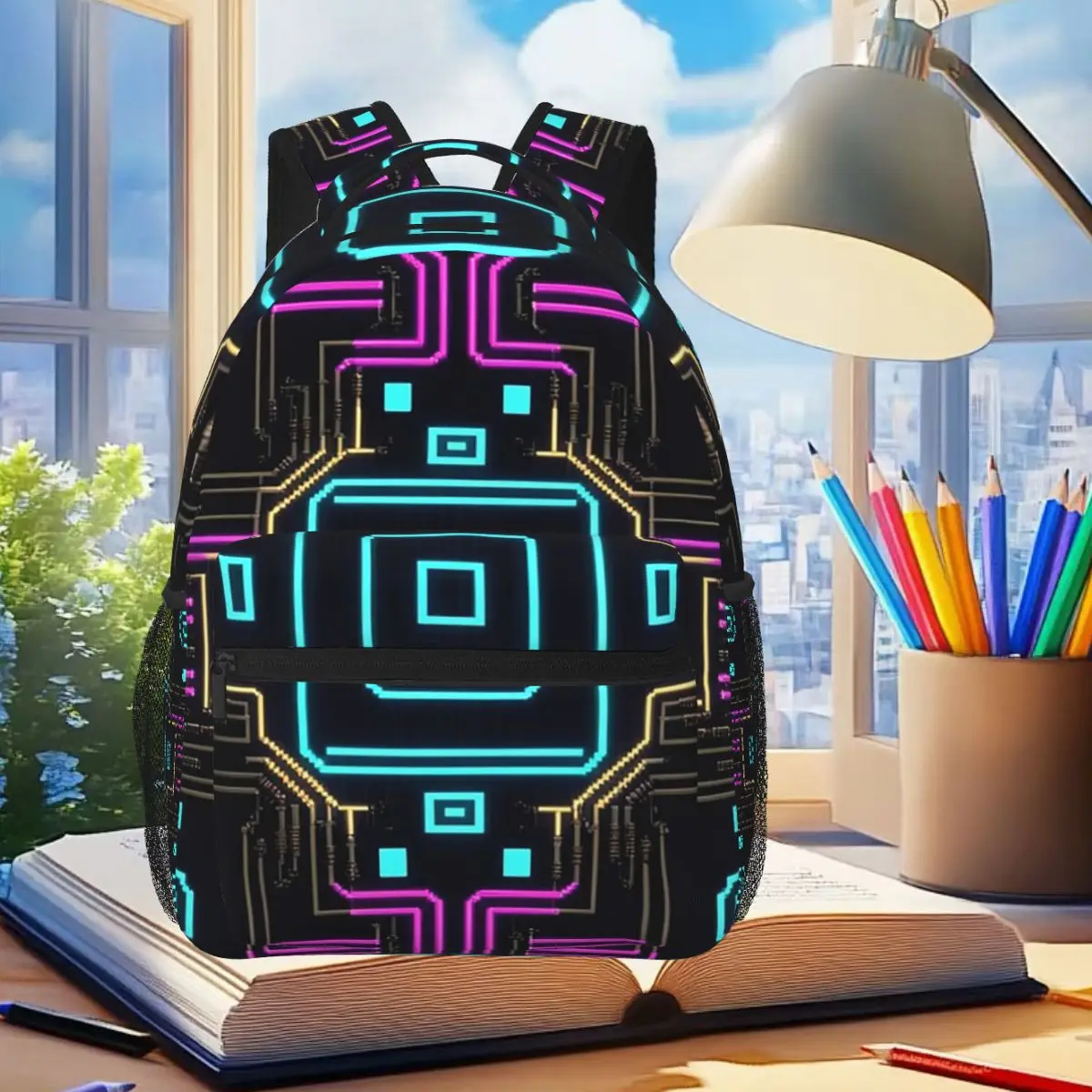 Cyberpunk Pattern Backpack Student Boys Girls BookBag Kids School Bag Laptop Shoulder Bags for Men Women
Cyberpunk Pattern Backpack Student Boys Girls BookBag Kids School Bag Laptop Shoulder Bags for Men Women