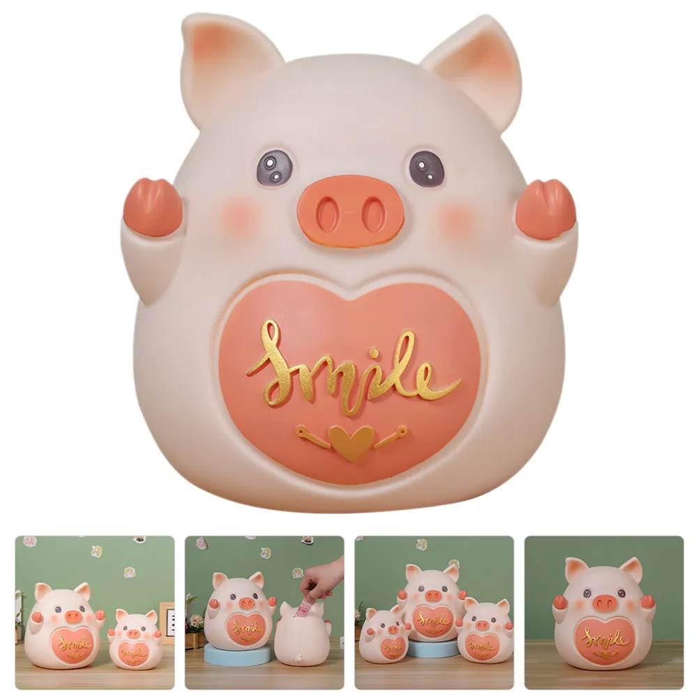 Pig-Shaped Vinyl Piggy Bank Medium Size Coin Box for Children Daily Savings Coins Bills Change Desktop Bookshelf Decorative
Pig-Shaped Vinyl Piggy Bank Medium Size Coin Box for Children Daily Savings Coins Bills Change Desktop Bookshelf Decorative