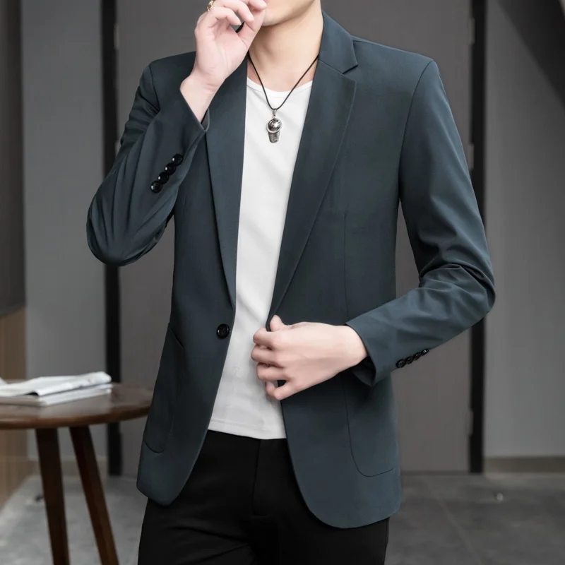 Мужской повседневный костюмный комплект в корейском стиле: модный, приталенный, легкий, для бизнеса и повседневной носки, весна-осень, куртка
Мужской повседневный костюмный комплект в корейском стиле: модный, приталенный, легкий, для бизнеса и повседневной носки, весна-осень, куртка