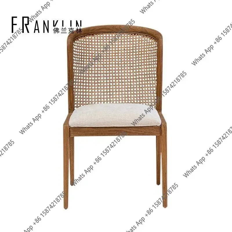 X65 Medieval Solid Wood Dining Chair Home Retro Fabric Desk Rattan Chair Designer Backrest Rattan Sedentary Chair
X65 Medieval Solid Wood Dining Chair Home Retro Fabric Desk Rattan Chair Designer Backrest Rattan Sedentary Chair