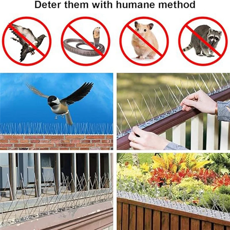 B-Est 12-Piece Anti-Bird Fence Bird Nail Kit Spikes To Prevent Climbing Balcony Bird Repellent
B-Est 12-Piece Anti-Bird Fence Bird Nail Kit Spikes To Prevent Climbing Balcony Bird Repellent