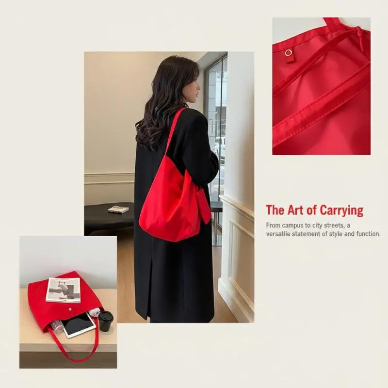 Lazy Tote Shoulder Bag with Large Space Minimalist Style for Women
Lazy Tote Shoulder Bag with Large Space Minimalist Style for Women