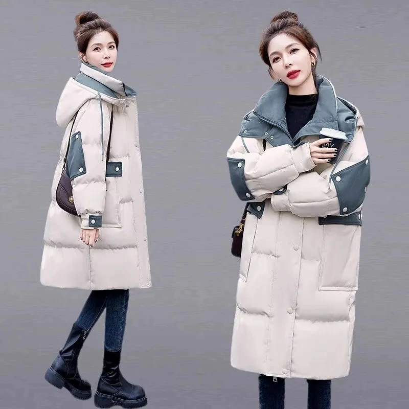 Down Cotton-Padded Coat Womens Winter Jacket Long Thicken Hooded Parkas Fashion Versatile Casual Warm Female Outerwear
Down Cotton-Padded Coat Womens Winter Jacket Long Thicken Hooded Parkas Fashion Versatile Casual Warm Female Outerwear