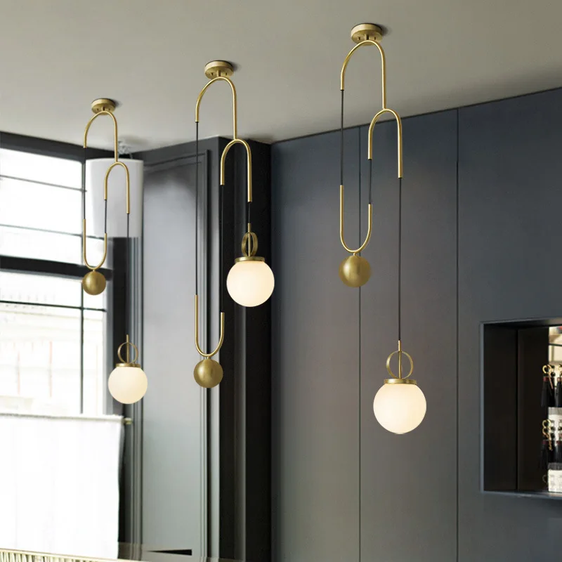 Modern Golden Glass Ball LED Pendant Light Kitchen Hanging Lamp Fixtures for Home Decor Living Room Dinning Room Luminaire
Modern Golden Glass Ball LED Pendant Light Kitchen Hanging Lamp Fixtures for Home Decor Living Room Dinning Room Luminaire