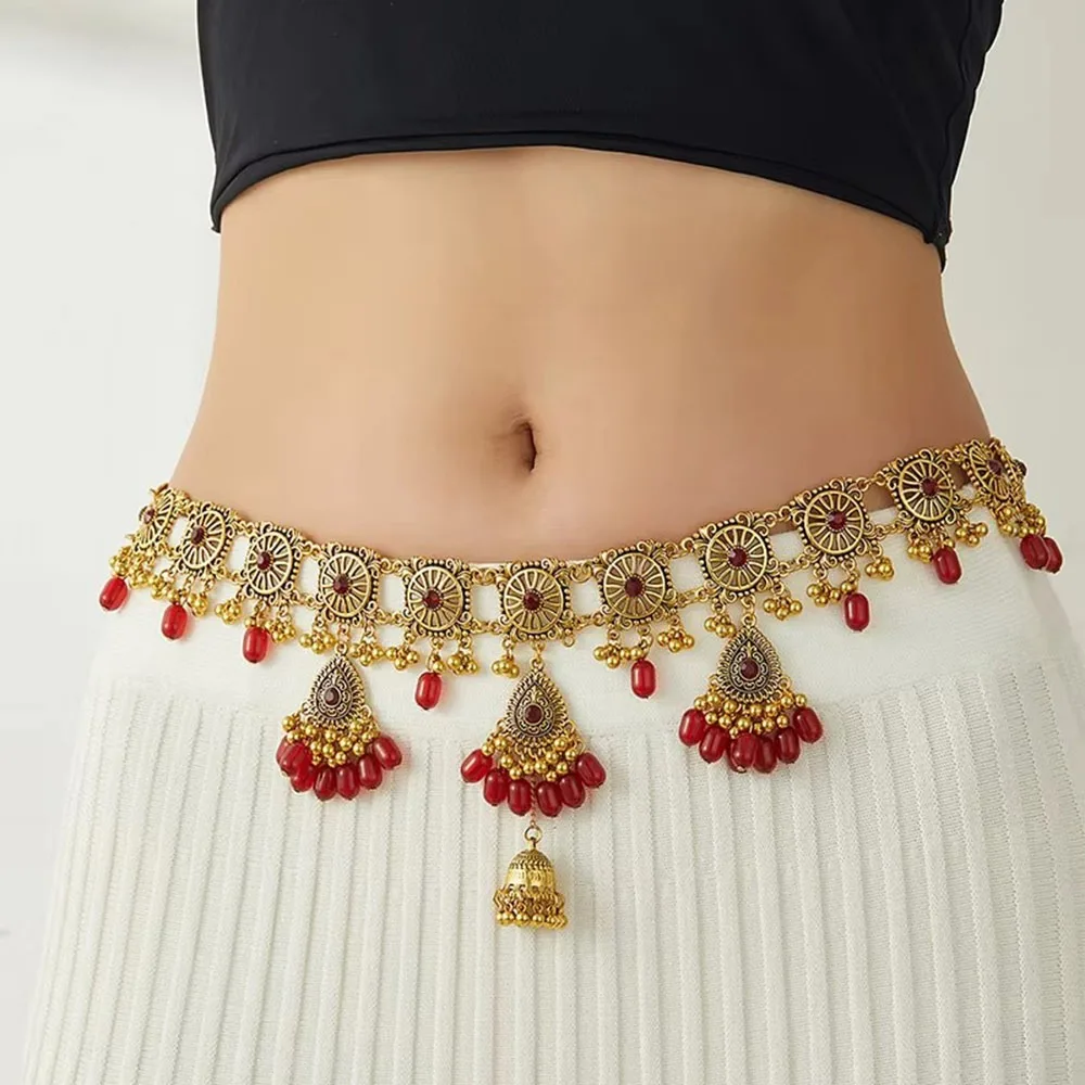 Fashion Bohemian Belly Chain Bell Pendant Handmade Resin Beads Chain Ethnic Body Jewelry Women
Fashion Bohemian Belly Chain Bell Pendant Handmade Resin Beads Chain Ethnic Body Jewelry Women