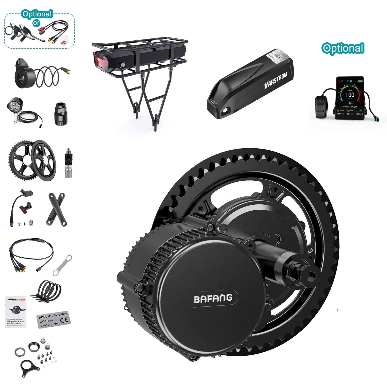 Bafang M315 Bbs02B 48V 500W 750W Mid Drive Motor Kit Electric Bike Conversion Kit Ebike Central Motor for Mountain Bike Fat Tire with Optional Battery
Bafang M315 Bbs02B 48V 500W 750W Mid Drive Motor Kit Electric Bike Conversion Kit Ebike Central Motor for Mountain Bike Fat Tire with Optional Battery