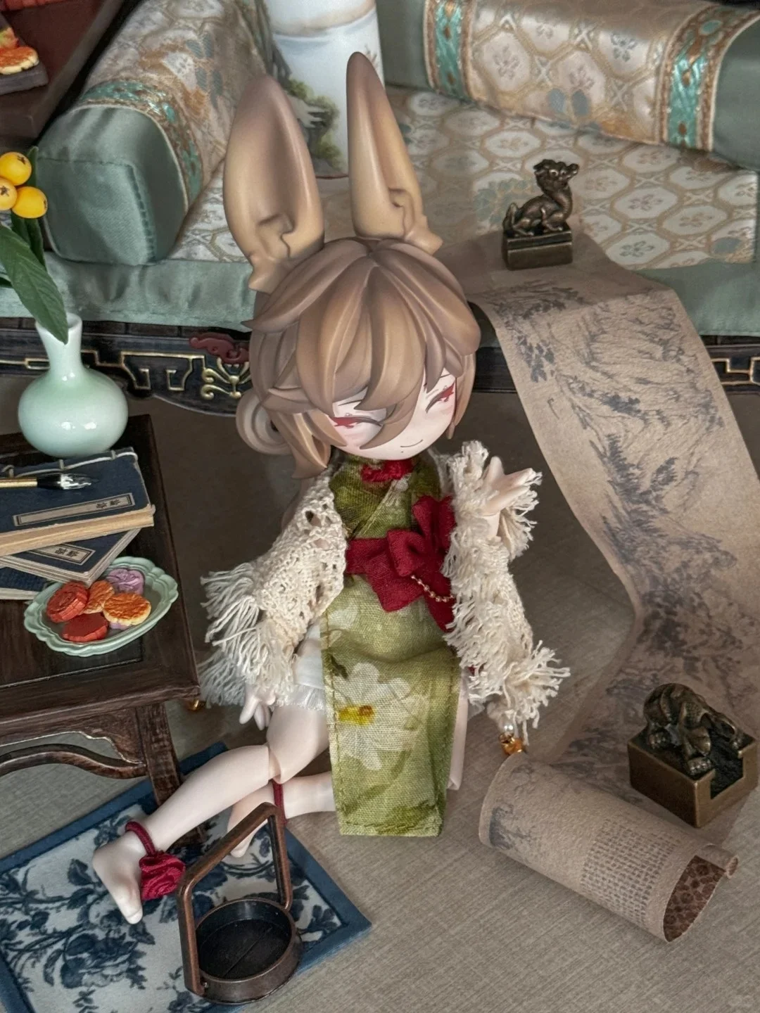 Inedible Doll Blind Box Jump Lunar Time Bunny Baby Series 1/12 Movable Anime Figures Desktop Decoration Children Birthday Gift
Inedible Doll Blind Box Jump Lunar Time Bunny Baby Series 1/12 Movable Anime Figures Desktop Decoration Children Birthday Gift