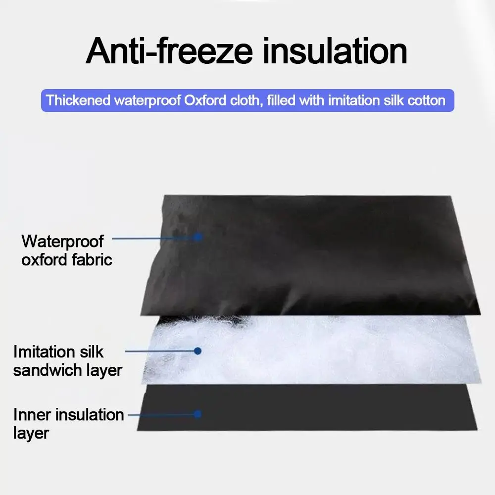 Новый 210D Оксфордский чехол для смесителя, черный, общий, незамерзающий, изоляционный чехол для крана, зимний
Новый 210D Оксфордский чехол для смесителя, черный, общий, незамерзающий, изоляционный чехол для крана, зимний