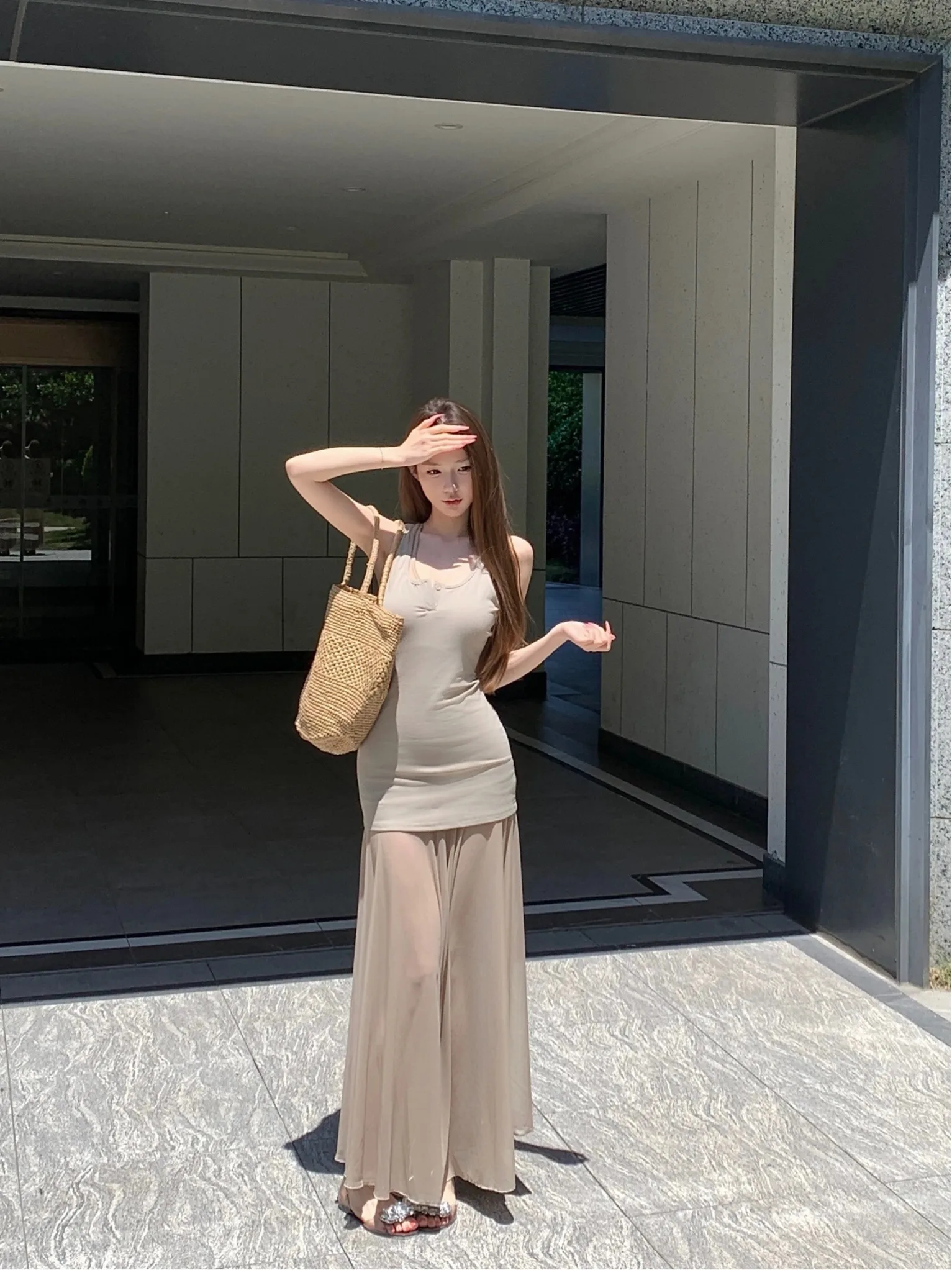 Slim Fit Knitted Maxi Dress with Belt Pure Color Summer Fashion Set High Waist Long Pants Sleeveless Women's Clothing
Slim Fit Knitted Maxi Dress with Belt Pure Color Summer Fashion Set High Waist Long Pants Sleeveless Women's Clothing