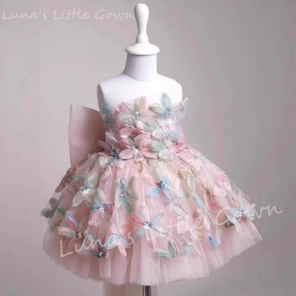 Sleeveless Ball Gown Princess Flower Girls Dresses Appliques Fashion Kids First Birthday Photo shoot Evening Party Frocks
Sleeveless Ball Gown Princess Flower Girls Dresses Appliques Fashion Kids First Birthday Photo shoot Evening Party Frocks