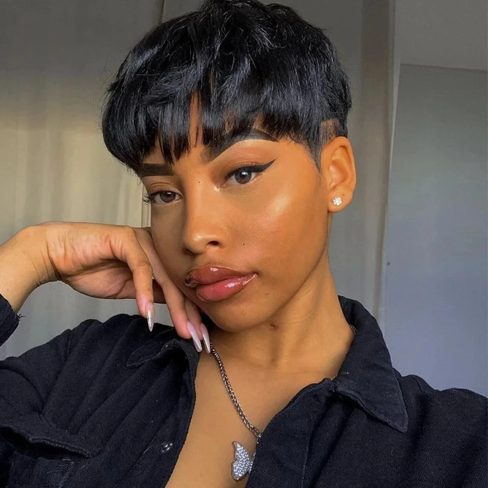 Короткий парик с стрижкой пикси, человеческие волосы, прямые парики из натуральных волос, полностью машинное производство, парики для женщин, парик из человеческих волос
Короткий парик с стрижкой пикси, человеческие волосы, прямые парики из натуральных волос, полностью машинное производство, парики для женщин, парик из человеческих волос