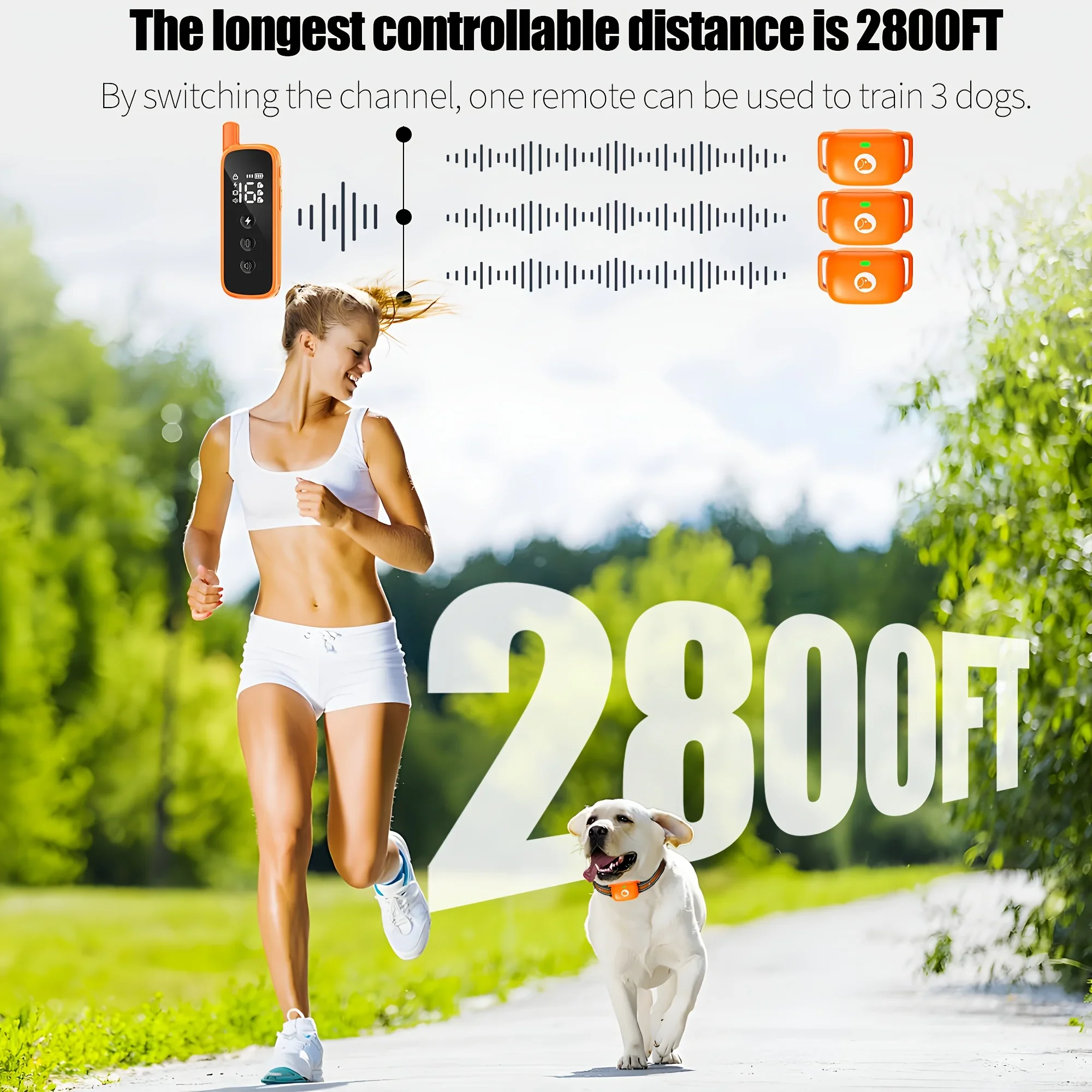 KEEHOME Rechargeable Dog Shock Collar with Remote 2600ft Training Range - Beep Vibration Shock Modes Security Lock for Training
KEEHOME Rechargeable Dog Shock Collar with Remote 2600ft Training Range - Beep Vibration Shock Modes Security Lock for Training