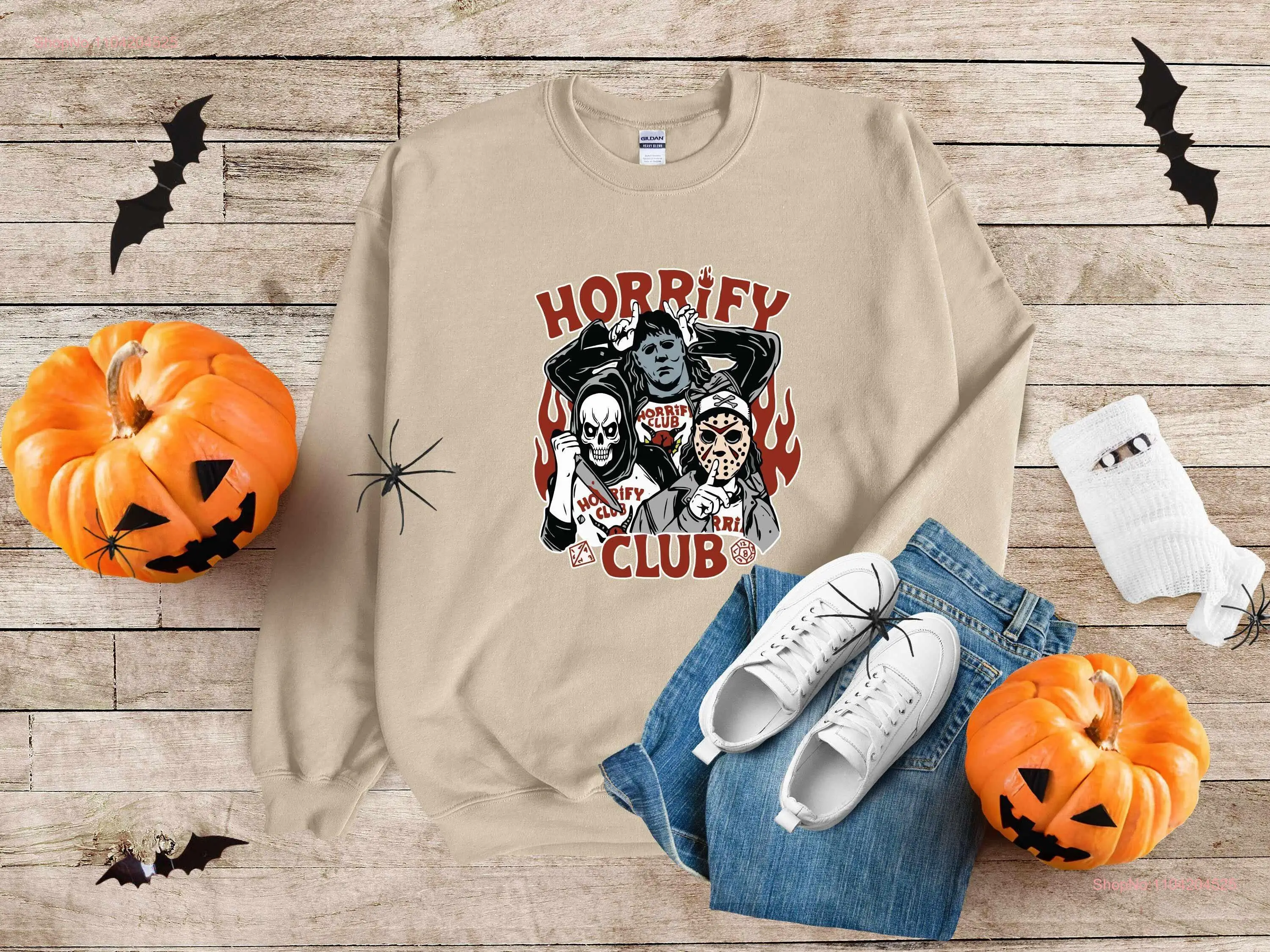 Футболка Horrify Club Хэллоуин Spooky SweaT Саркастический сезон с длинными или короткими рукавами
Футболка Horrify Club Хэллоуин Spooky SweaT Саркастический сезон с длинными или короткими рукавами