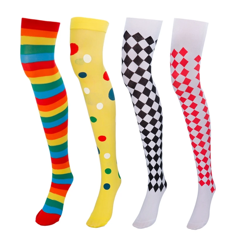 Clown Cosplay Costumes Stockings Socks Bow Tie Gloves Strap Clown Rainbow Color Print Adult Women Girls Halloween Accessories
Clown Cosplay Costumes Stockings Socks Bow Tie Gloves Strap Clown Rainbow Color Print Adult Women Girls Halloween Accessories