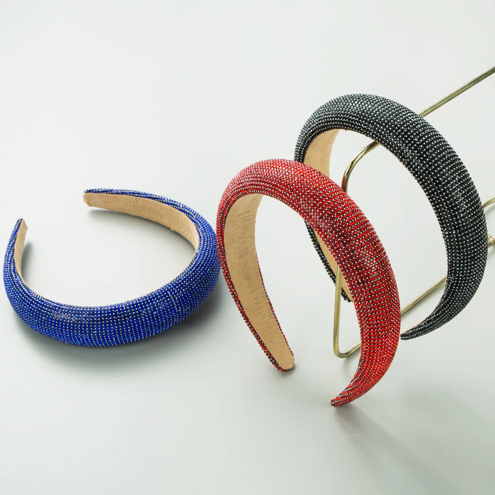 Bling Micro Rhinestone Padded Headbands Solid Thick Velvet Base Hair Bands Sparkling Disco Party Headwear For Women
Bling Micro Rhinestone Padded Headbands Solid Thick Velvet Base Hair Bands Sparkling Disco Party Headwear For Women