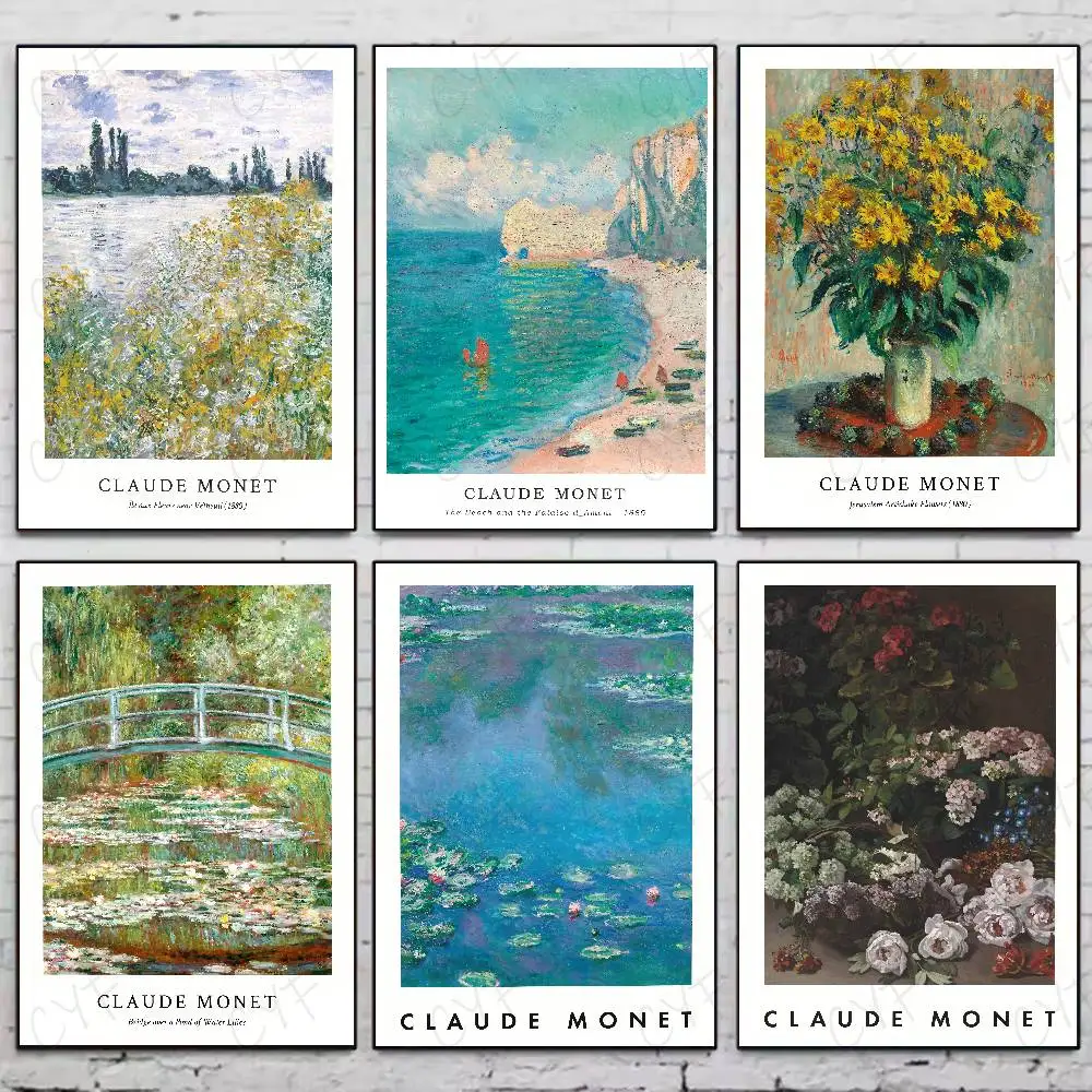 Claude Monet Oil Painting Ins Poster Home Living Bed Room Bar Hallway Sticky Wall Art Printing Waterproof Aesthetic Decor
Claude Monet Oil Painting Ins Poster Home Living Bed Room Bar Hallway Sticky Wall Art Printing Waterproof Aesthetic Decor