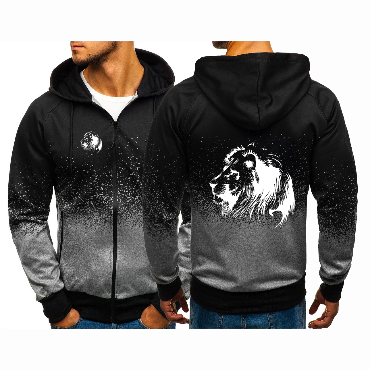 Meditation Lion Printed New Spring Autumn Men Hoodies Casual Hip Hop Harajuku Gradient Color Fleece Sweatshirts Zipper Jacket
Meditation Lion Printed New Spring Autumn Men Hoodies Casual Hip Hop Harajuku Gradient Color Fleece Sweatshirts Zipper Jacket