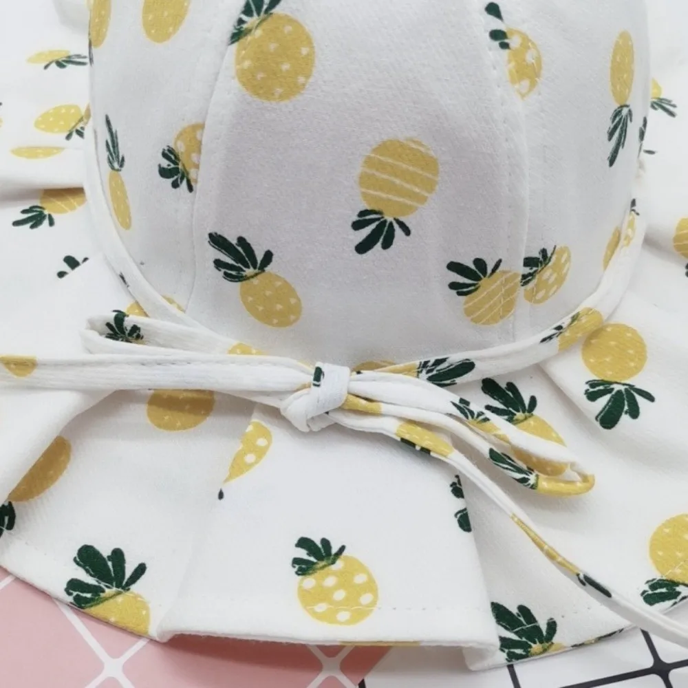 Cotton Fabric Baby Girl Sun Hat Fruit Print Bowknot Bucket Hats Breathable Lightweight Flower Print Princess Children Cap Daily
Cotton Fabric Baby Girl Sun Hat Fruit Print Bowknot Bucket Hats Breathable Lightweight Flower Print Princess Children Cap Daily