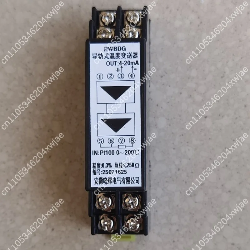 PT100 RTD Temperature Transmitter RWBDG, 4-20mA Current Output, DIN Rail Mount Signal Converter for Temp Control
PT100 RTD Temperature Transmitter RWBDG, 4-20mA Current Output, DIN Rail Mount Signal Converter for Temp Control