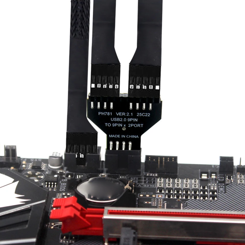 USB 2.0 Connector 9-Pin Motherboard USB2.0 9Pin Header Splitter USB2.0 9 Pin To USB3.0 19Pin Conversion Adapter for RGB Lamp Fan
USB 2.0 Connector 9-Pin Motherboard USB2.0 9Pin Header Splitter USB2.0 9 Pin To USB3.0 19Pin Conversion Adapter for RGB Lamp Fan